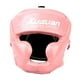 thumbnail image 2 of Casco de entrenamiento de casco de boxeo de cuero PU para adultos cubierta de cara suave y transpirable para kickboxing taekwondo Grappling MMA Rosa, 2 of 8