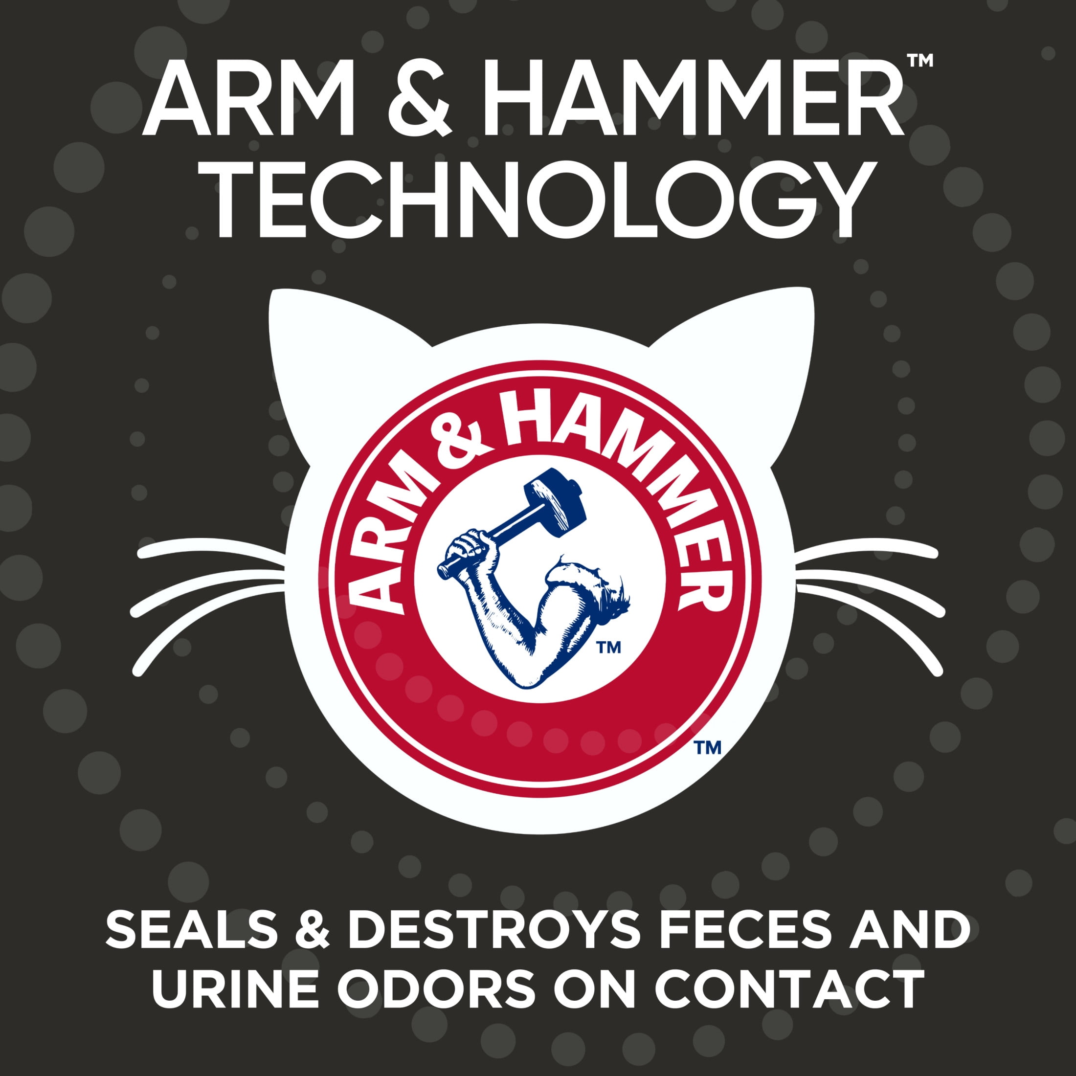 ARM & HAMMER Dual Defense with Microban Clumping Cat Litter, Antimicrobial Product Protection*, Odor Control for Multi-Cat Households, 38 Lbs