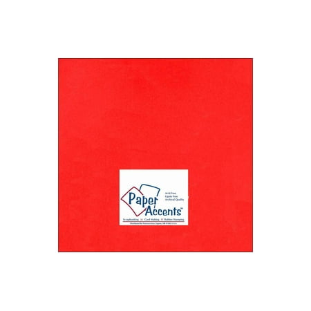 UPC: 0740512121014 | Cdstk Smooth 12×12 65lb Red (25 sheets)