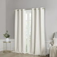 thumbnail image 5 of SUNSMART Polyester Printed Faux Silk Total Blackout Window Panel Pair SS40-0136, 5 of 7