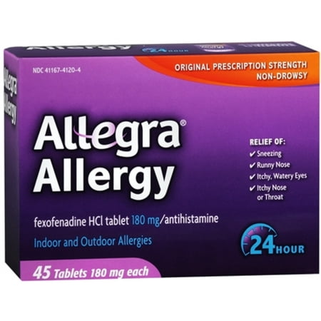 Allegra 24 Hour Tablets 45 ea (Pack of 6)