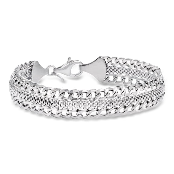 Ross-Simons Italian Sterling Silver Curb-Link Bracelet, Women's, Adult