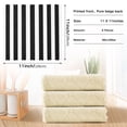 thumbnail image 3 of Haosy 6 Packs Kitchen Dish Towels Soft Absorbent Black and White Striped Dish Cloths 11"x11", 3 of 9