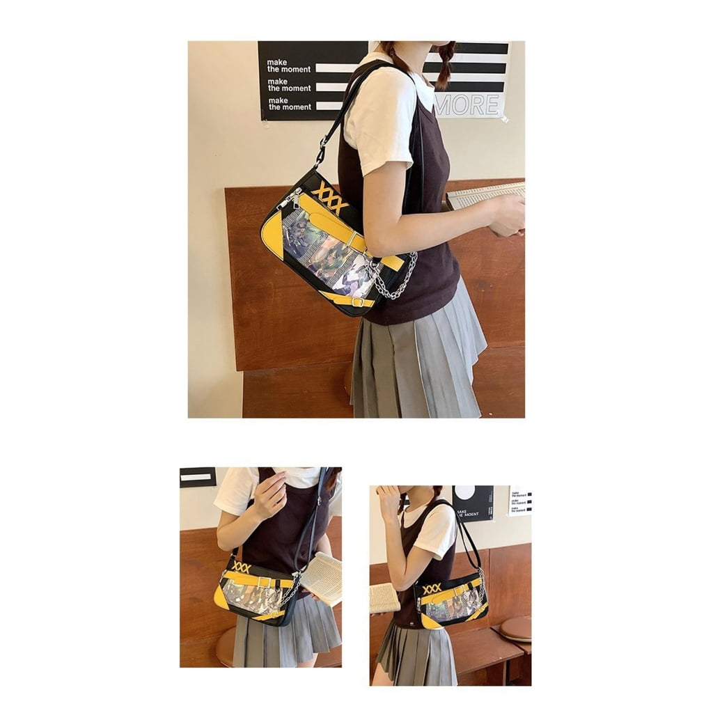 Fashionable Ita Bag for Women withAn1meBadge Display and Color Matching