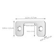 thumbnail image 2 of HAMPPLIES 2pcs Door Strike Plate Guard Silver Door Lock Plate For Homeowners, 2 of 8