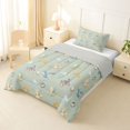 thumbnail image 2 of Homewish Kawaii Dragon Twin Comforter Sets,Magical Animal Bedding Set,Rainbow Decor,Light Gray Reversible,2 Pieces,1 Comforter and 1 Pillowcase, 2 of 7