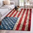 thumbnail image 2 of Non-Slip Rug Pad Rugs Independence Day Mottled USA Flag Rectangle Area Rugs 3x5Ft Soft Carpet Pads for Living Room Kids Room, Retro Patriotic Star Stripe, 2 of 9
