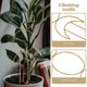 thumbnail image 1 of Hytrove 4Ud Estructura De Hierro Dorado Para Plantas Trepadoras En Macetas Y Jardín Decorativo, 1 of 7