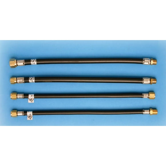 Cavagna Group Propane Hose 50-A-190-0035 1/4 Inch Inside Diameter High Pressure Hose; With Excess Flow Limit Device And Heat Sensitive Plug; 24 Inch Length; UL/CGA Approved; Hang Tagged; Single