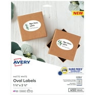 Avery Printable Bag Toppers with Bags, Permanent Adhesive, 1-3/4" x 5 ...