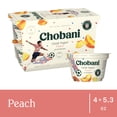 thumbnail image 2 of Chobani Non-Fat Greek Yogurt Peach On The Bottom 5.3 oz 4PK, 2 of 14
