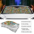 thumbnail image 4 of Kdxio Color Summer Print Front Windshield Sun Shade,Folding Auto Sunshade for Car Truck SUV-Small, 4 of 7