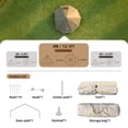 thumbnail image 6 of Daheat 4 Season Bell Tent 13.1FT, Beige Waterproof Glamping Yurt Tent with Stove Jack, Fits 8 People Family Camping Tent for Outdoor Parties & Camping, 6 of 10