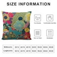 thumbnail image 5 of JEUXUS  Cute Cactus Decorative Throw Pillow Cover Succulents Colorful Pattern and Flowers Lumbar Pillow Cases Home Chair Bedroom Decor Oblong  Waist Cushion Covers, 5 of 5