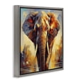 thumbnail image 3 of Stupell Industries Modern Brushed Elephant Portrait Gray Floating Frame Canvas Art, 18 x 18, by Noah Bay, 3 of 8