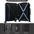thumbnail image 3 of Travelhouse 5-Piece Hardside Luggage Set Spinner Lightweight Suitcase with TSA Lock & Duffel Bag,Light Blue, 3 of 11