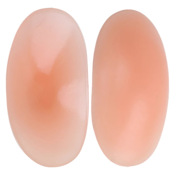 2 Pcs Silicone Shoulder Pads for Women, Invisible Peel & Stick Shoulder Enhancers, Reusable Non-Slip Inserts for Sloping, Narrow Shoulders, Body Shaping Peach Color