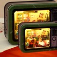 thumbnail image 2 of Juego De Casa De Muñecas Casa de muñecas de madera 3D Miniatura Vintage Arquitectónica Mini Caja Kit de teatro para niños, 2 of 3