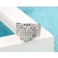 thumbnail image 2 of Qarigey Anillo de cristal brillante a la moda, anillos personalizados, joyería en forma de corazón, accesorio decorativo para viajar en festivales Ropa, zapatos y accesorios Miscelánea Tamaño 10 Qarigey AP016472-06, 2 of 6