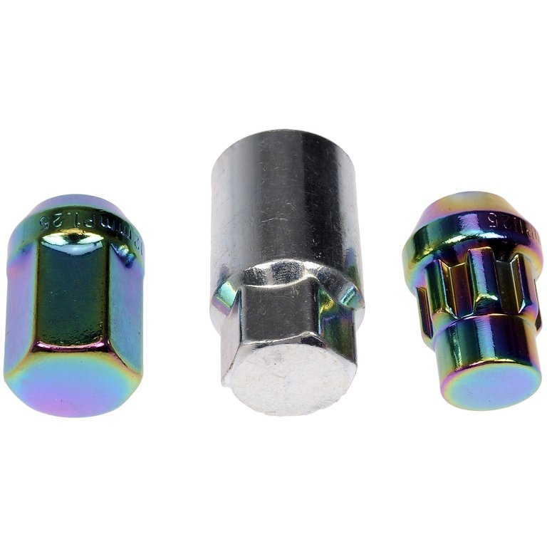 Dorman 713-475G Wheel Lug Nut for Specific Nissan Models, Rainbow