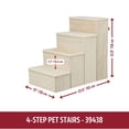 thumbnail image 3 of TRIXIE 4-Step Foldable Velour Pet Stairs with Storage, Beige, 3 of 6