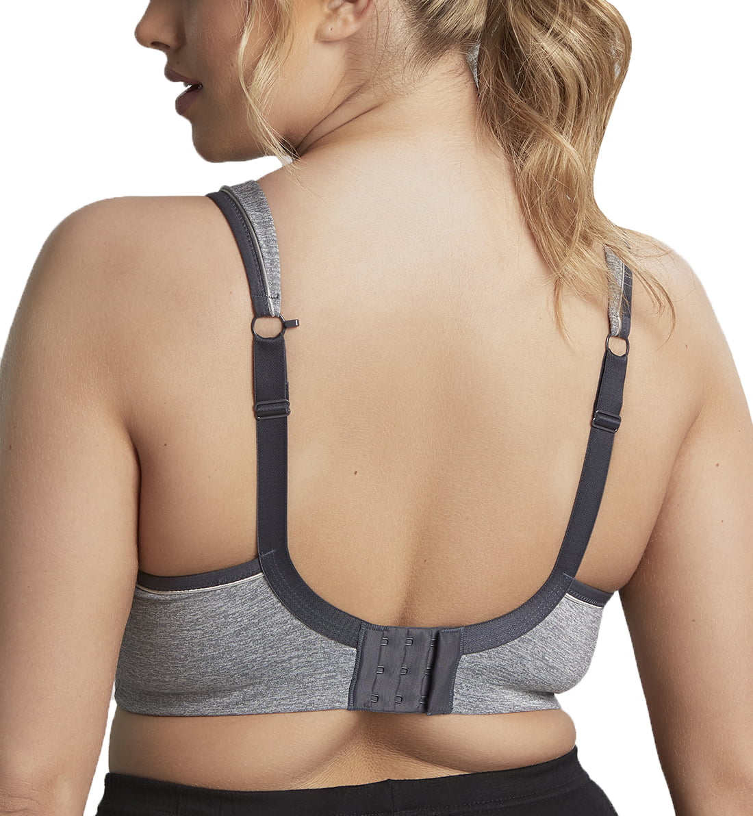Sculptresse by Panache Non-padded Underwire Sports Bra (9441),36FF,Charcoal  Marl