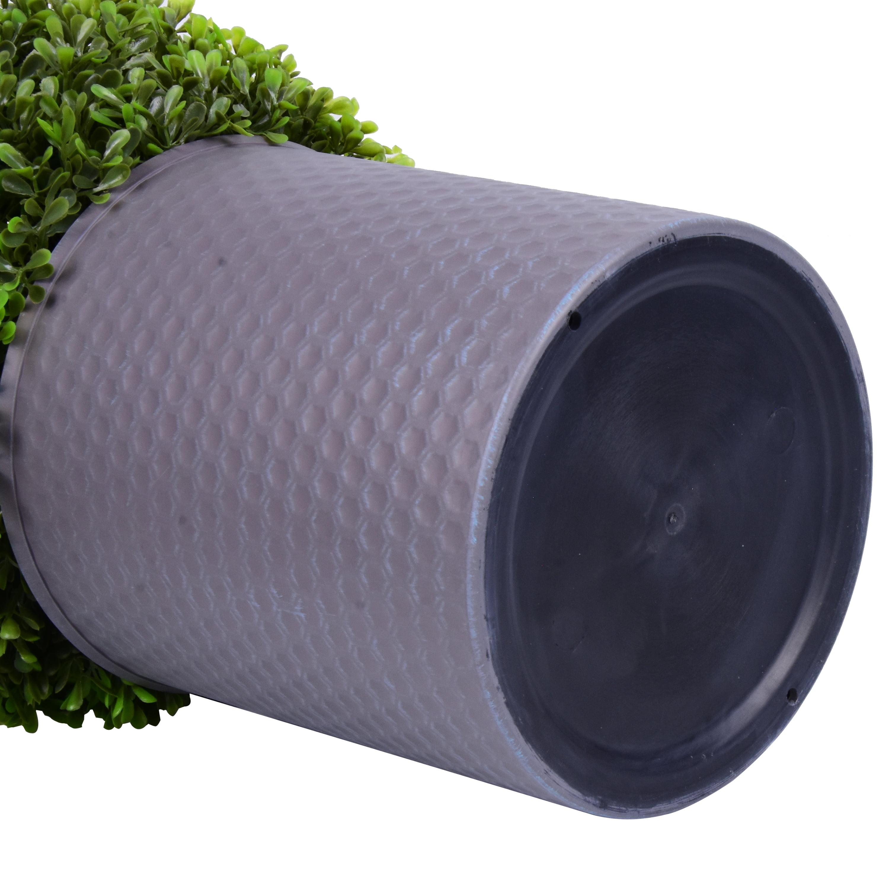 Better Homes & Gardens Topiary Outdoor Round Decor with Solar Powered Warm White LED Lights Murraya Exotic PE 11.5x11.5x17.9 inch