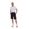 thumbnail image 2 of 12 Pack Mens Fleece Lined Cotton Shorts, 11 Inch Casual Comfy Lounge Shorts, Wholesale Bulk Multipack for Donations, Charities, and Shelters (Black Camo, Small), 2 of 7