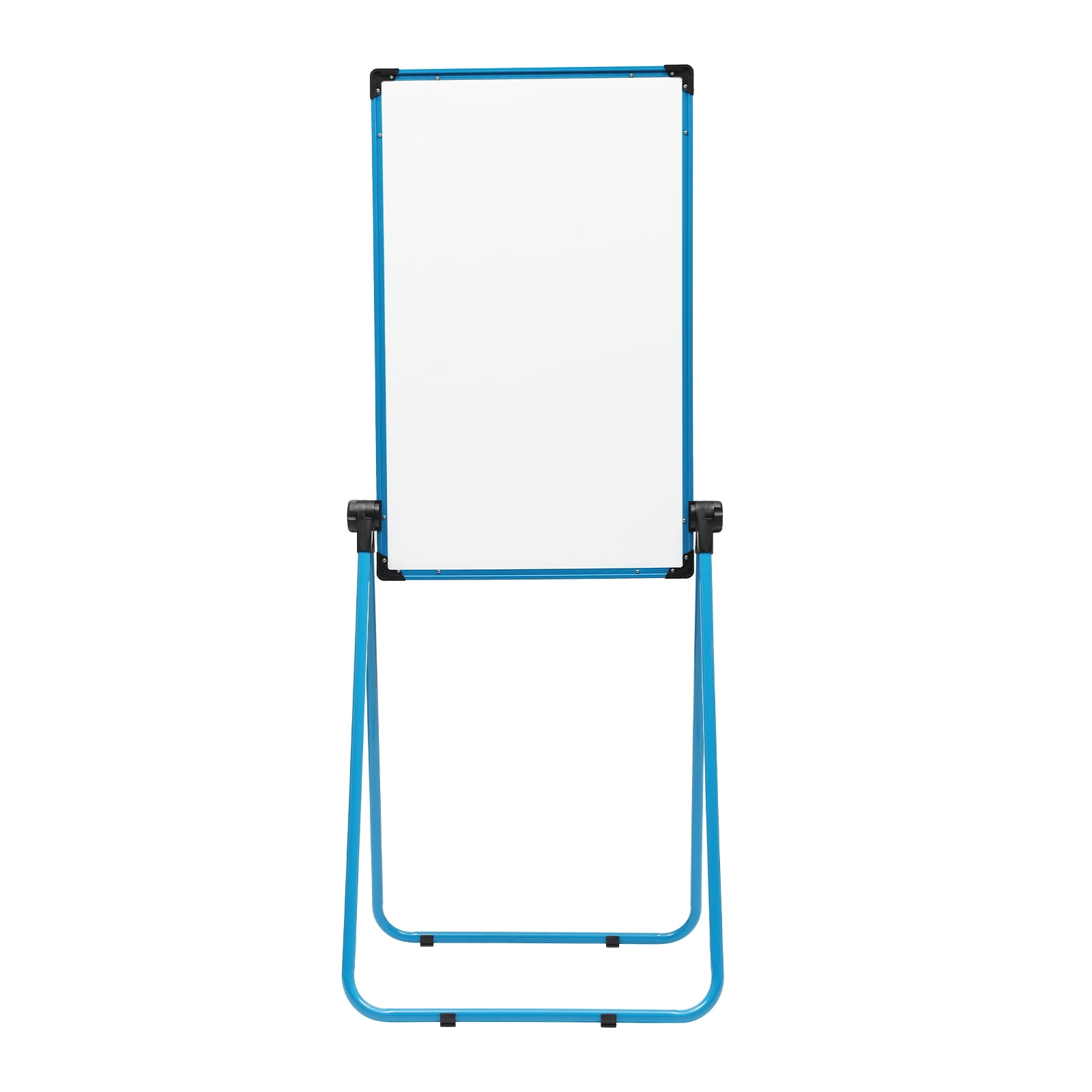 36*24 inch Stand White Board 360° Rotatable Design Double-sided Writable Whiteboard Magnetic Dry Erase Board U-shaped Foldable Whiteboard Free Standing Mounting Type