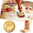 thumbnail image 4 of Sello de cabeza de bricolaje, sobre, sello de cera decorativo, cabezal de sello para embalaje, álbum de recortes JShteea El nuevo, 4 of 6