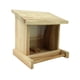 thumbnail image 3 of Comedero de madera para pájaros, estación de alimentación para pájaros, ventana transparente con techo abatible para pájaros pequeños, guacamayos, 3 of 9