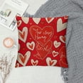 thumbnail image 2 of PHYHOO  Valentines Day Pillow Covers  Love Valentine Letter Heart Valentine's Decor Throw Pillows Decorative Cushion Cases for Valentine Home Decorations, 2 of 5