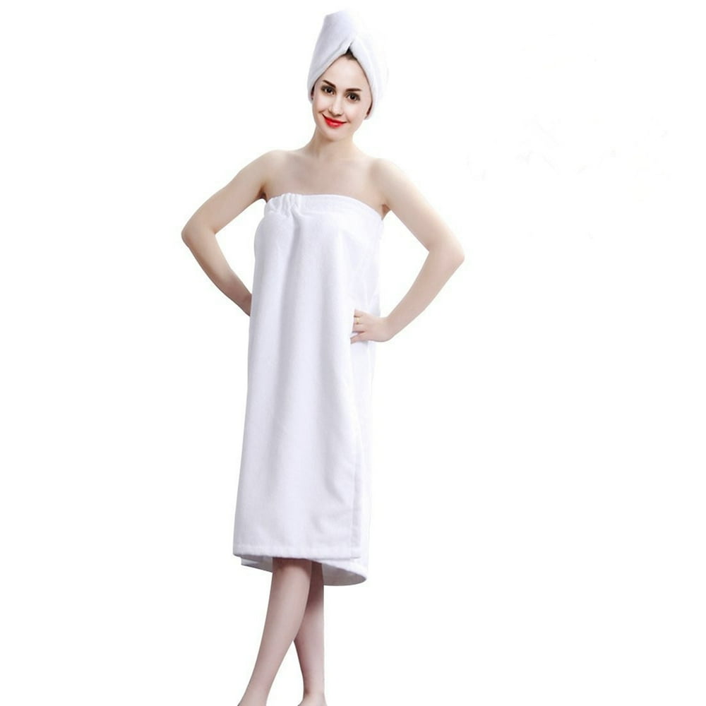 LYUMO Spa Wrap Towel, Towel Bathrobe,Women Soft Spa Bath Body Wrap Set Towel Bathrobe With Fast