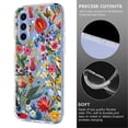 thumbnail image 3 of TECH CIRCLE for Samsung Galaxy A17 5G Flexible TPU Magnetic Phone Case Compatible with MagSafe Cute Slim Clear Floral Full-Body Shockproof Protection Cover for Women Girls,D, 3 of 6