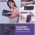 thumbnail image 2 of Designed for iPhone 15 Case with Magnetic Invisible Stand Compatible with MagSafe Military-Grade Protection Shockproof Liquid Silicone iPhone 15 Phone Cases for Women Men Gift 6.1'' 2023, Purple, 2 of 11
