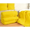 thumbnail image 3 of Cotton Paradise 100% Cotton Turkish 4 Piece Hand Towel Set, Soft Absorbent Face Towels Clearance Set, Yellow, 3 of 6