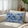 thumbnail image 6 of Navy Blue Anchor Nautical Throw Pillow Cover 16 x 24 Inch Decorative Pillow Cover Coastal Beach Coral Starfish Lumbar Pillowcase Seasonal Rectangle Cushion Case for Couch Sofa Bed Living Room, 6 of 9