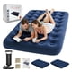 thumbnail image 1 of Colchón Inflable Matrimonial Con Inflador 134x184x23 Cm Pvc Azul Y 2 Almohadas, 1 of 4