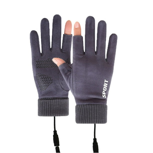Guantes De Ciclismo Para Exteriores Con Calefaccin Por Usb, Guantes De Conduccin De Terciopelo Clido, Control Tctil, Batera, Para Ciclismo En Climas Fros Y Conduccin En Invierno, UKHBMC