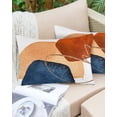 thumbnail image 6 of Pack of 2 Outdoor Pillow Covers, Navy Blue Red Orange Geometric Abstract Art Waterproof Square Throw Pillowcase Cushion Decorative Pillow Covers for Couch Patio Tent, 20x12 in, 6 of 6