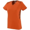 thumbnail image 2 of Augusta Sportswear - Women's Vigorous Jersey - Color - Orange/ Orange/ Black Print - Size - L, 2 of 6
