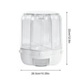 thumbnail image 4 of TFCFL 360° Rotating Rice Dispenser 6 Compartments Dry Food Grain Storage Tank Container for Kitchen, 4 of 11
