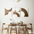 thumbnail image 5 of 3 Packs Wood Wall Decor - Geometry Abstract Modern Home Wood Wall Art Sculpture for Living Room, Bedroom, Office (11.8 x 15.7 x 1.14 inches), 5 of 6