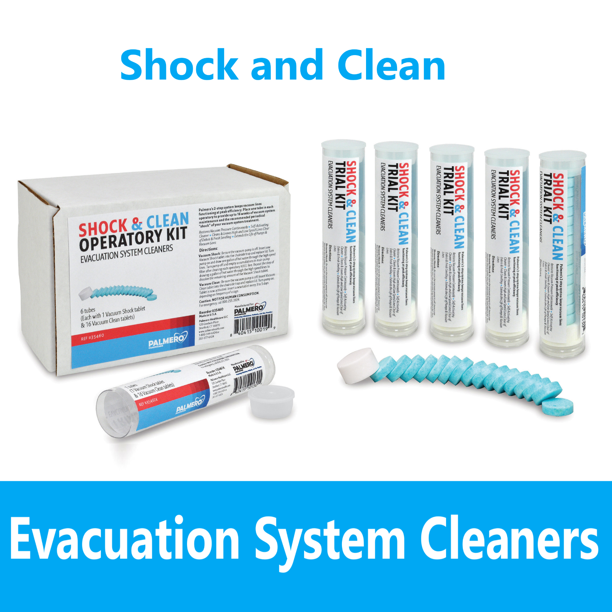 Dental Shock and Clean Evacuation System Cleaner Operatory Kit