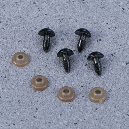 WHAMVOX Plastic Safety Eyes for Doll Making Bear Stuffed Animals Puppet Craft 100PCS 12MM