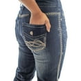 thumbnail image 3 of Cowgirl Tuff Western Jeans Womens Zigzag 40 Long Dark Wash JRUSTZ, 3 of 4
