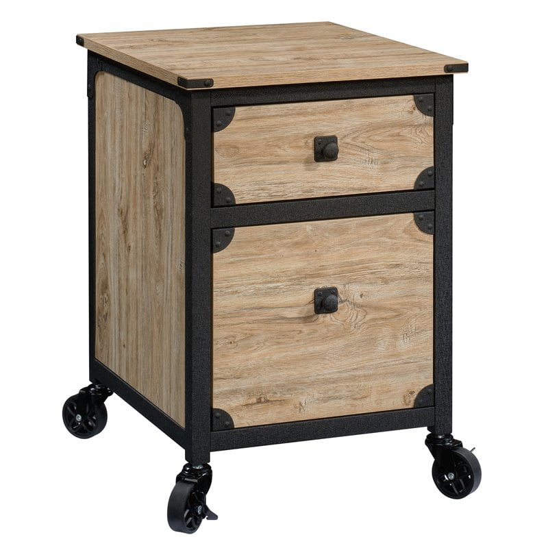 Pemberly Row 2 Drawer Mobile File Cabinet in Carbon Oak 