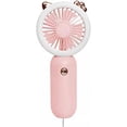 thumbnail image 1 of Mini ventilador portátil de mano Rosa recargable por USB 500 mAh 3 velocidades JM, 1 of 5