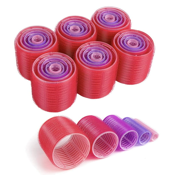 6 Count Hair Roller Set, Large Small Medium Self Grip Hair Rollers, Hairdressing Curlers Tools