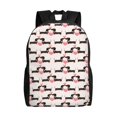thumbnail image 1 of Disketp Dachshund And Hearts Mochila Unisex de Apertura Lateral Completa, Mochila para Laptop para Escuela, Trabajo y Viajes, 1 of 8